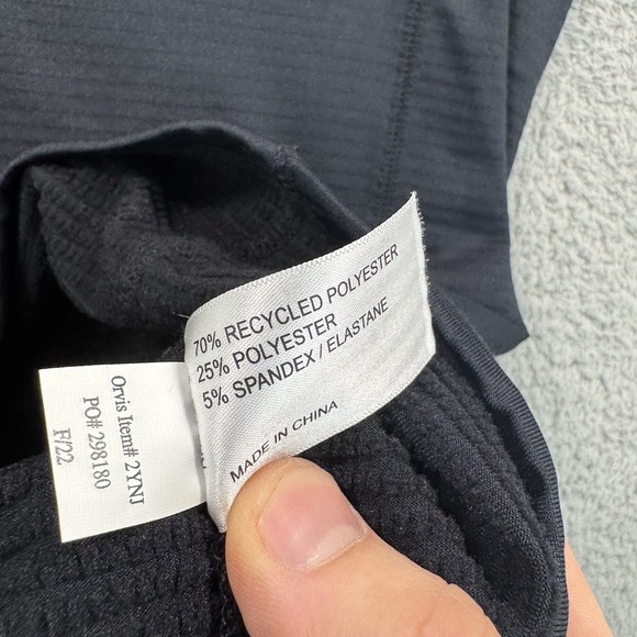 Orvis Sweatshirt Men's Large Black Performance 1/4 Zip Pullover Casual - Picture 7 of 9